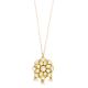 Handcrafted Gold Tone Floral Kundan Pendant Necklace with Pearl Chain